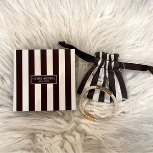 Henri Bendel - Magnetic Closure Bracelet w/ Brown Crystals